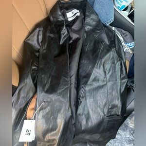 Women's Black Leather Jacket